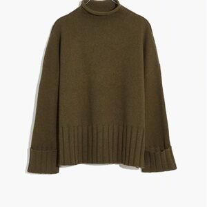 Glenmoor Mockneck Sweater in Cotton-Merino Yarn